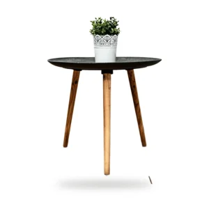 Mesa de centro redonda de freijó