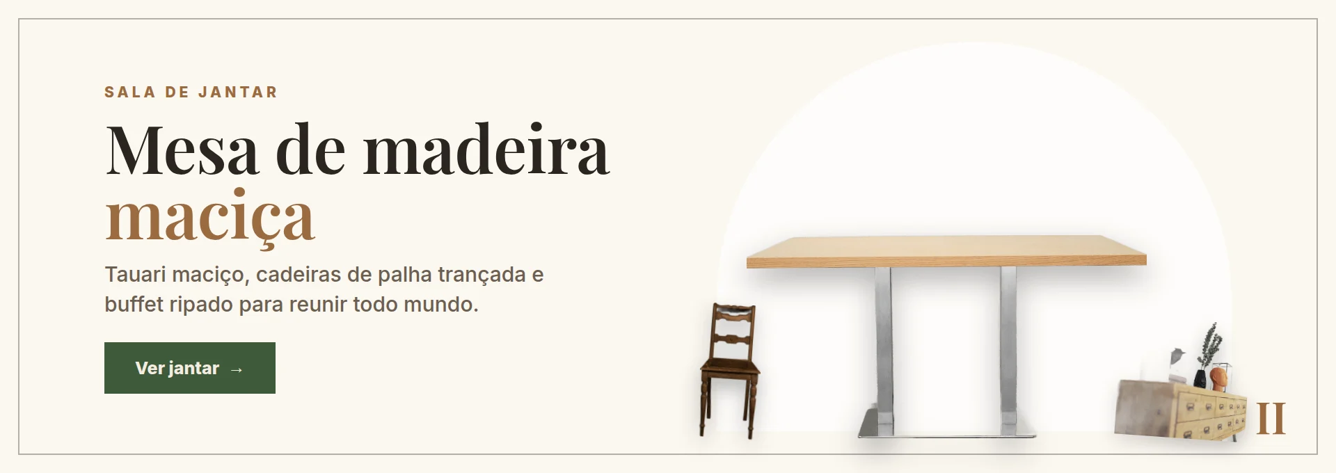 Lenho Móveis — Mesa de madeira