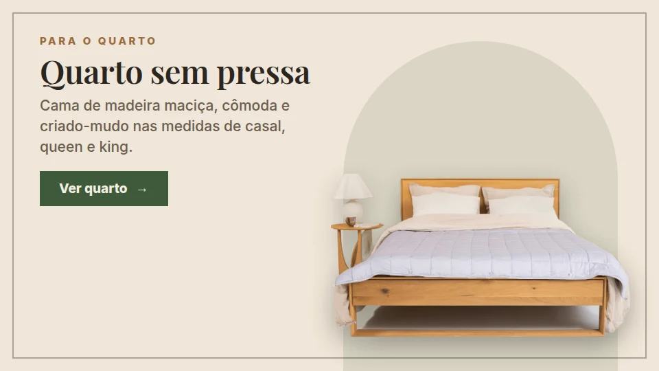 Lenho Móveis — Quarto sem pressa